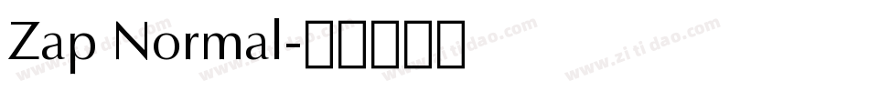 Zap Normal字体转换
